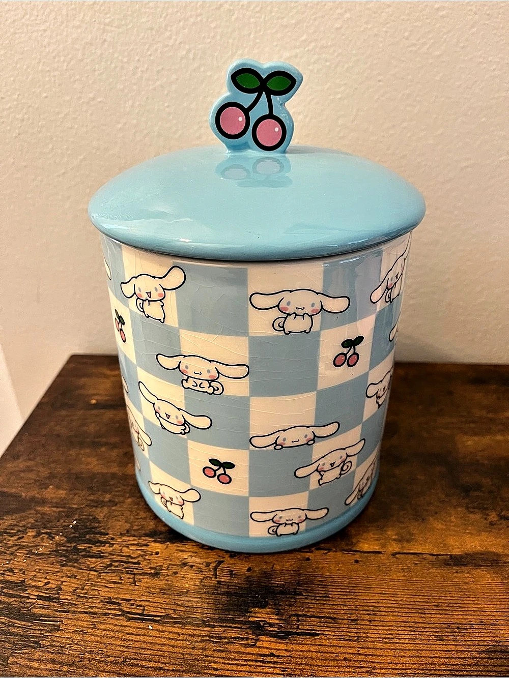 Silver Buffalo Cinnamoroll Ceramic Canister Ceramic Canister Blue & White